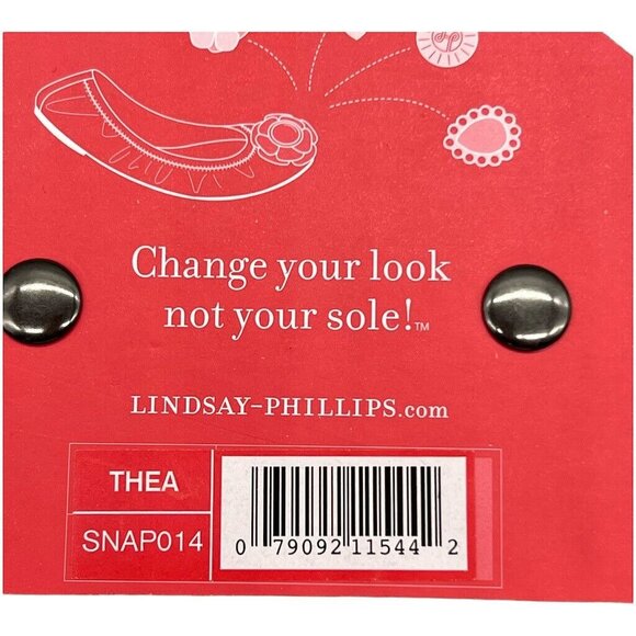 Lindsay Phillips Interchangeable Snaps "Thea" One Size Black & Silver Floral Des - Picture 5 of 7